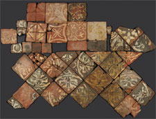 Reconstruction of tile floor (click to enlarge)