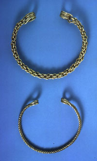 two gold torcs